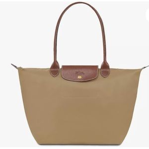 Longchamp Medium Le Pliage Bag in Desert Tan